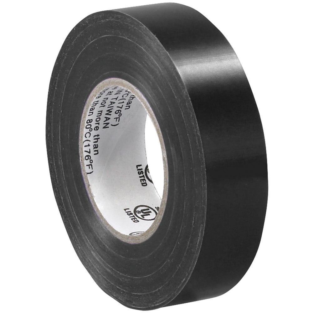 Tape Logic 6180 Electrical Tape, 1.25in Core, 0.75in x 60ft, Black, Case Of 200 MPN:T964618