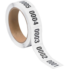 Tape Logic® Consecutive Numbered Labels 0001-0500 1-1/2
