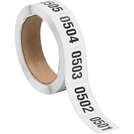 Tape Logic® Consecutive Numbered Labels 0501-1000 1-1/2