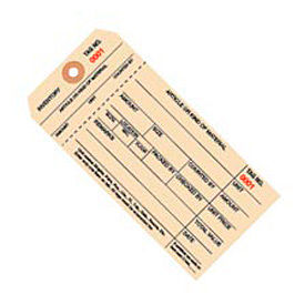 1 Part Stub Style Inventory Tags 1000-1999 #8 6-1/4