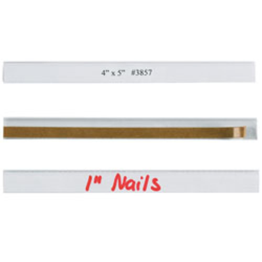 Open Edge Plastic Label Holder, 1/2in x 6in, Clear, Pack Of 50 MPN:LH101