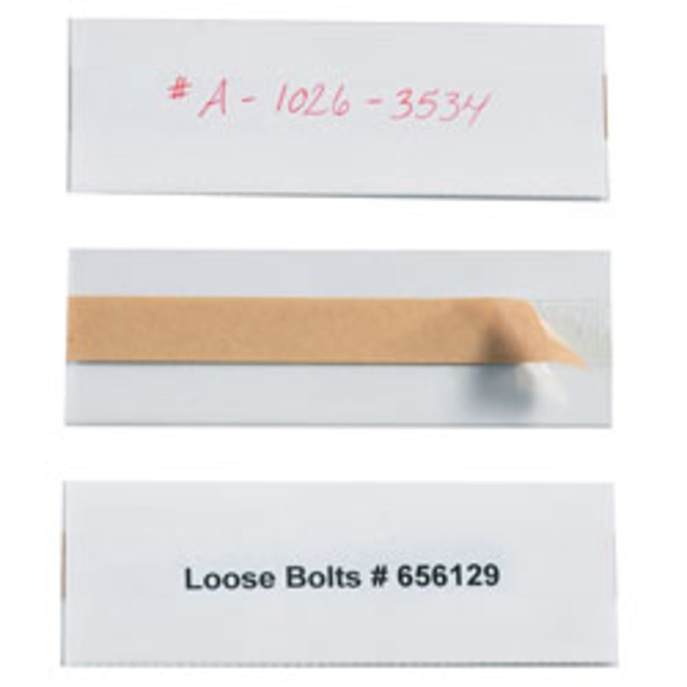 Open Edge Plastic Label Holder, 2in x 6in, Clear, Pack Of 50 MPN:LH104
