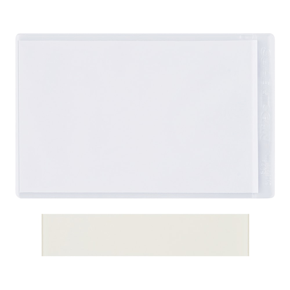 SuperScan Press-On Vinyl Envelopes, 2in x 3 1/2in, Clear, Case Of 50 Envelopes MPN:LH201