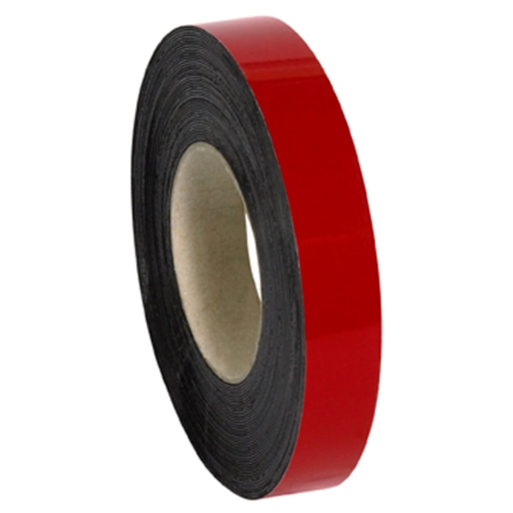 Partners Brand Red Magnetic Warehouse Labels, LH126, Rolls 1in x 50ft, 1 Roll MPN:LH126