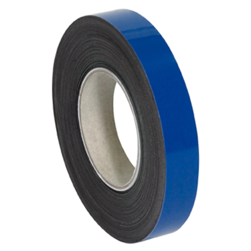 Partners Brand Blue Warehouse Labels, LH127, Magnetic Rolls 1in x 50ft, 1 Roll MPN:LH127