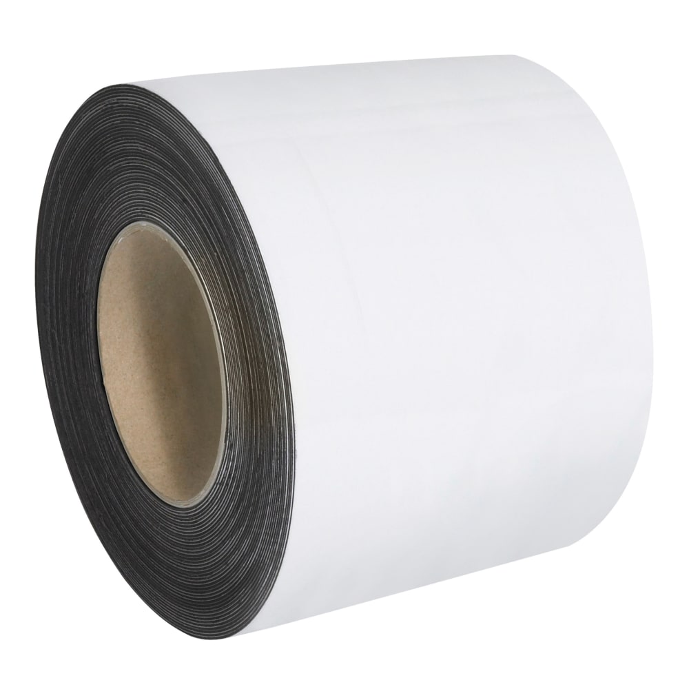 Partners Brand Magnetic Warehouse Labels, 4in x 50ft, White MPN:LH131