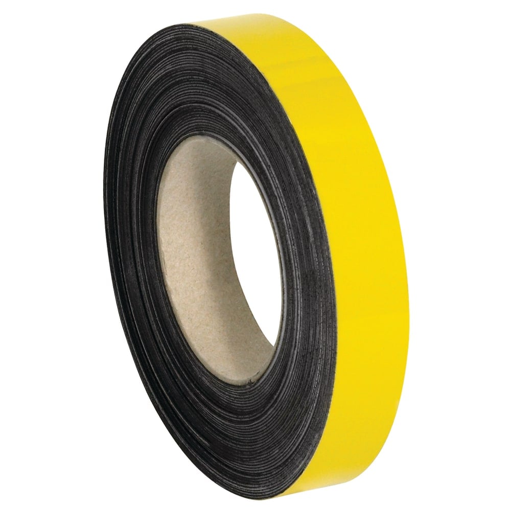 Partners Brand Magnetic Warehouse Label Roll, LH139, 1in x 100ft, Yellow MPN:LH139