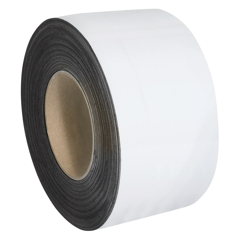 Partners Brand Magnetic Warehouse Label Roll, LH158, 3in x 100ft, White MPN:LH158