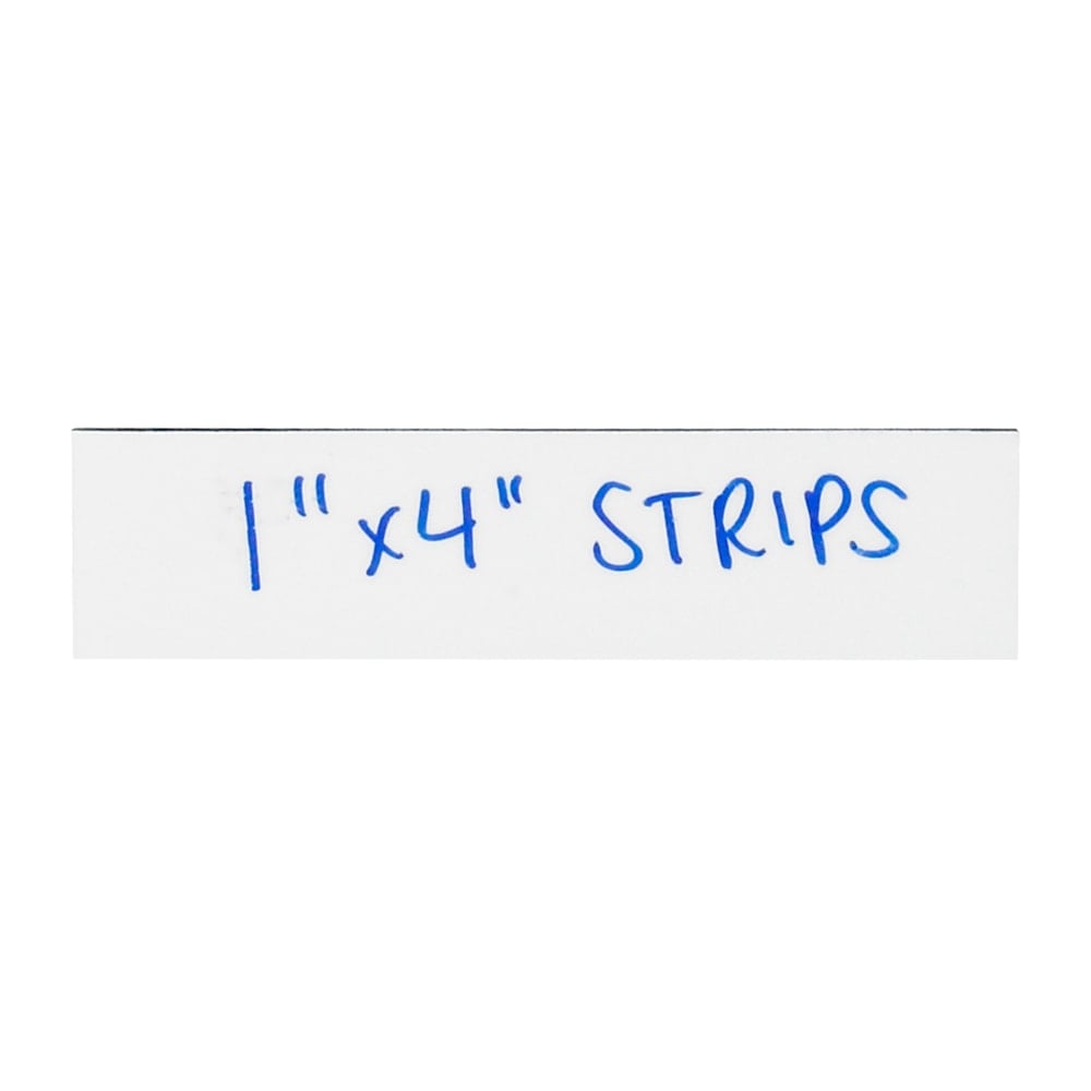 Partners Brand White Warehouse Labels, LH172, Magnetic Strips 1in x 4in, Case of 25 MPN:LH172