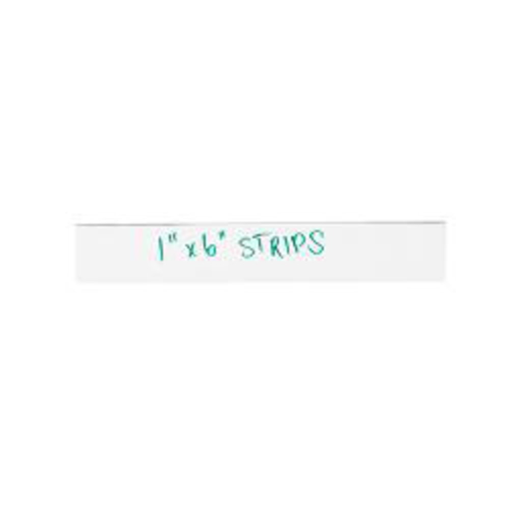 Partners Brand White Warehouse Labels, LH173, Magnetic Strips 1in x 6in, Case of 25 MPN:LH173