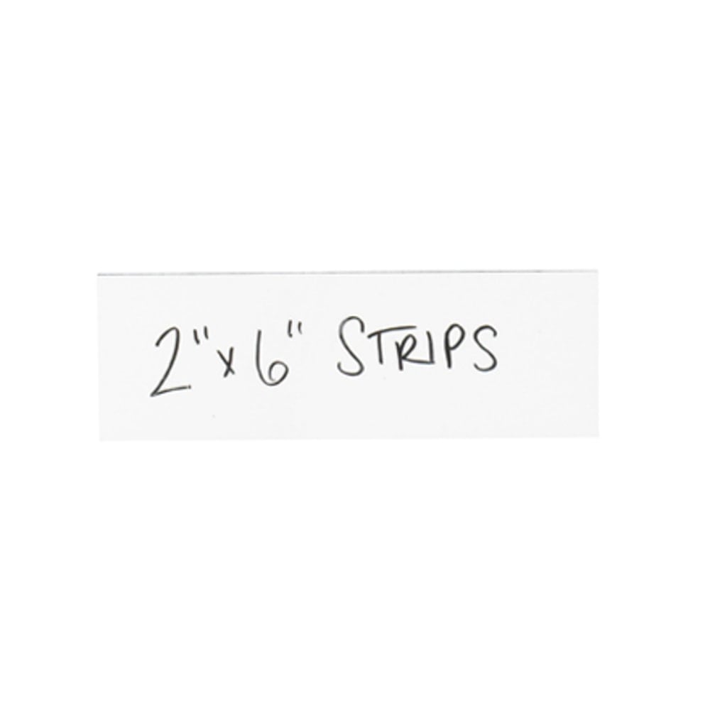 Partners Brand White Warehouse Labels, LH178, Magnetic Strips 2in x 6in, Case of 25 MPN:LH178