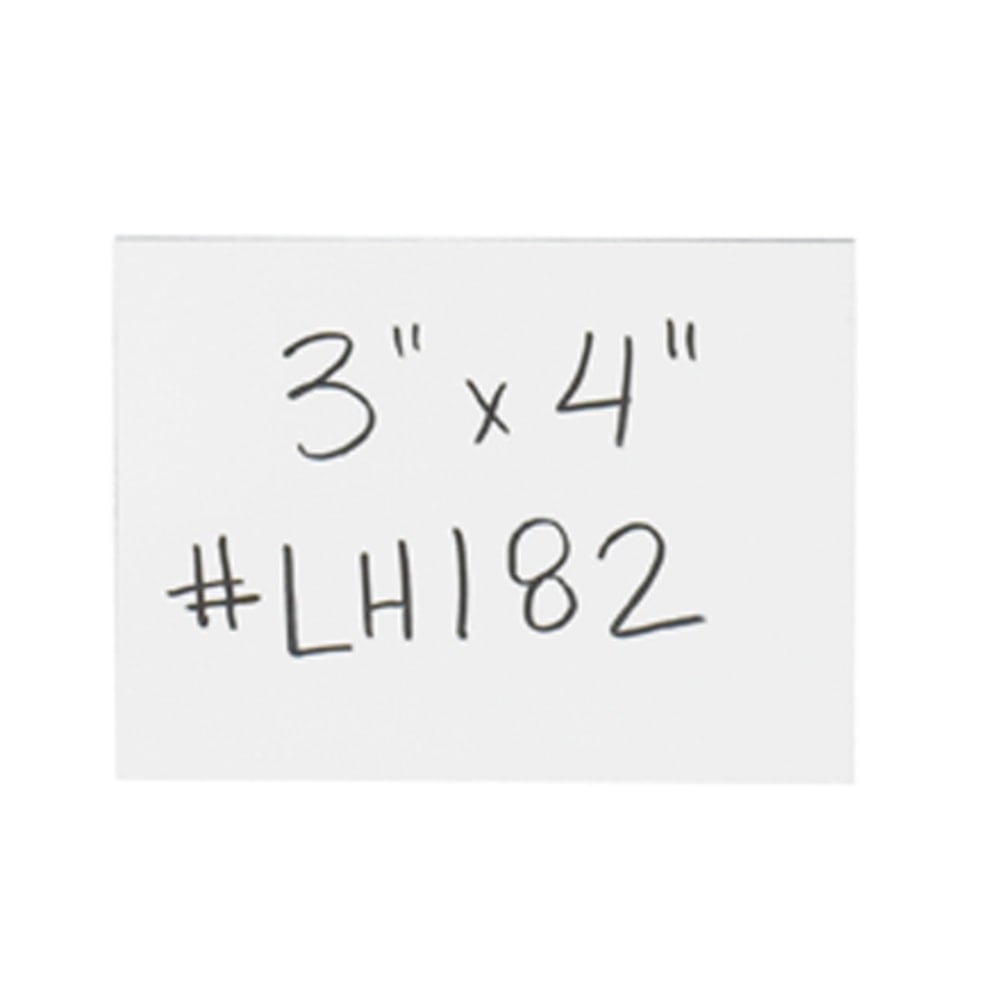 Partners Brand White Warehouse Labels, LH182, Magnetic Strips 3in x 4in, Case of 25 MPN:LH182