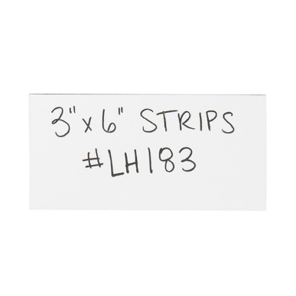Partners Brand White Warehouse Labels, LH183, Magnetic Strips 3in x 6in, Case of 25 MPN:LH183