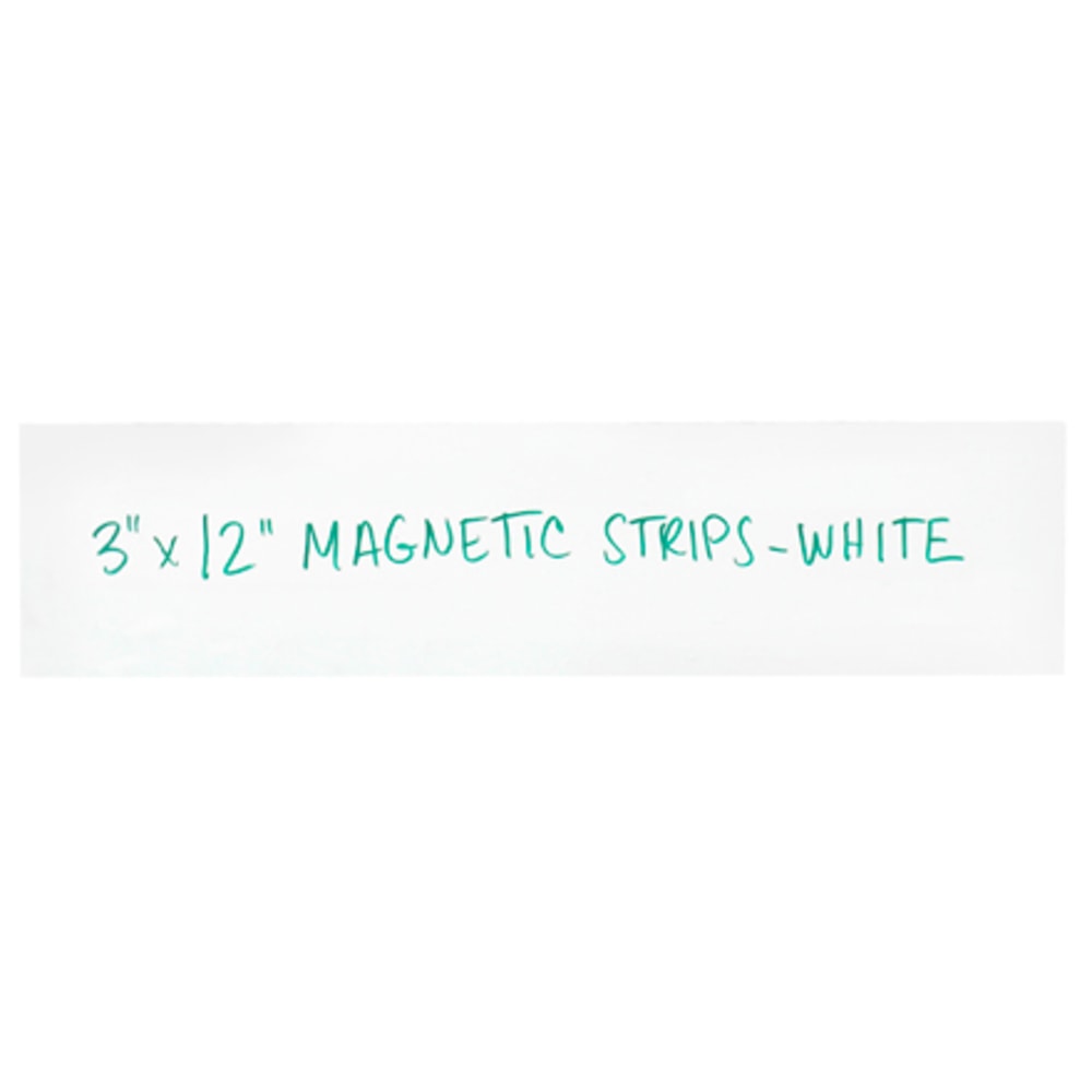 Partners Brand White Warehouse Labels, LH185, Magnetic Strips 3in x 12in, Case of 25 MPN:LH185