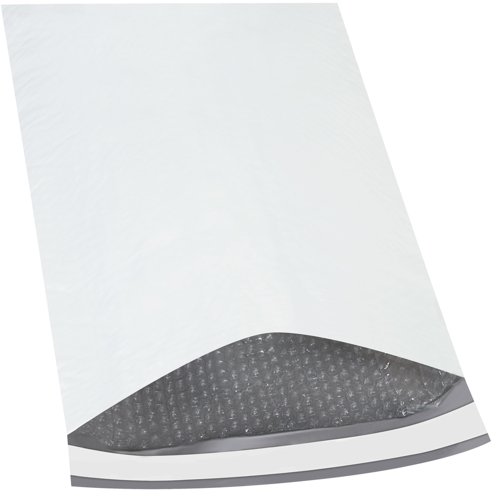 Partners Brand Bubble-Lined Poly Mailers, 6 1/2in x 10in, White, Box Of 25 MPN:B83125PK