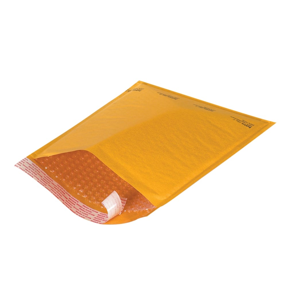 South Coast Paper Kraft Self-Seal Bubble Mailers, #000, 4in x 8in, Pack Of 25 MPN:B851SS25PK