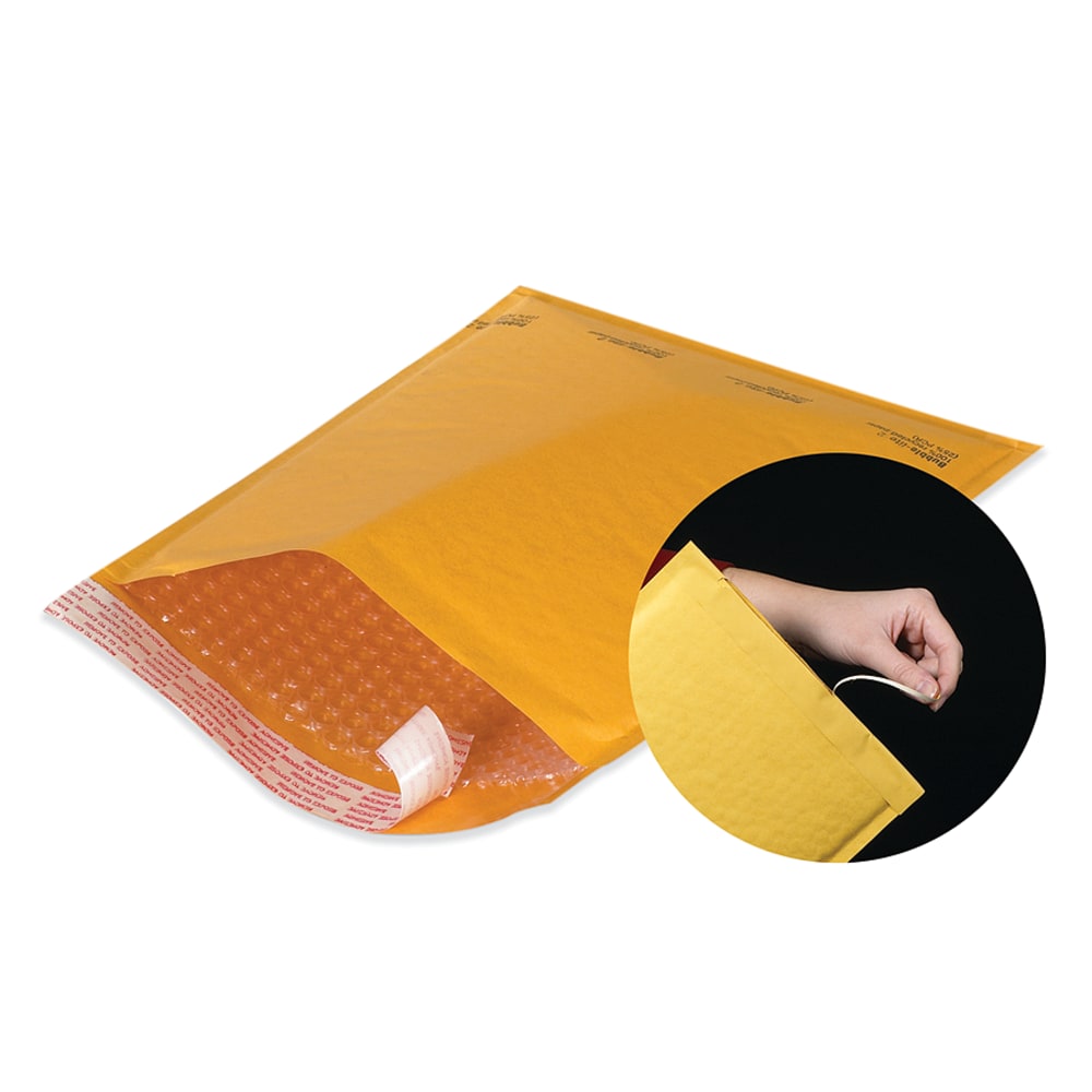 Partners Brand Kraft EZ Open Tear-Tab Bubble Mailers, #0, 6in x 10in, Pack Of 25 MPN:B853SSTT25PK