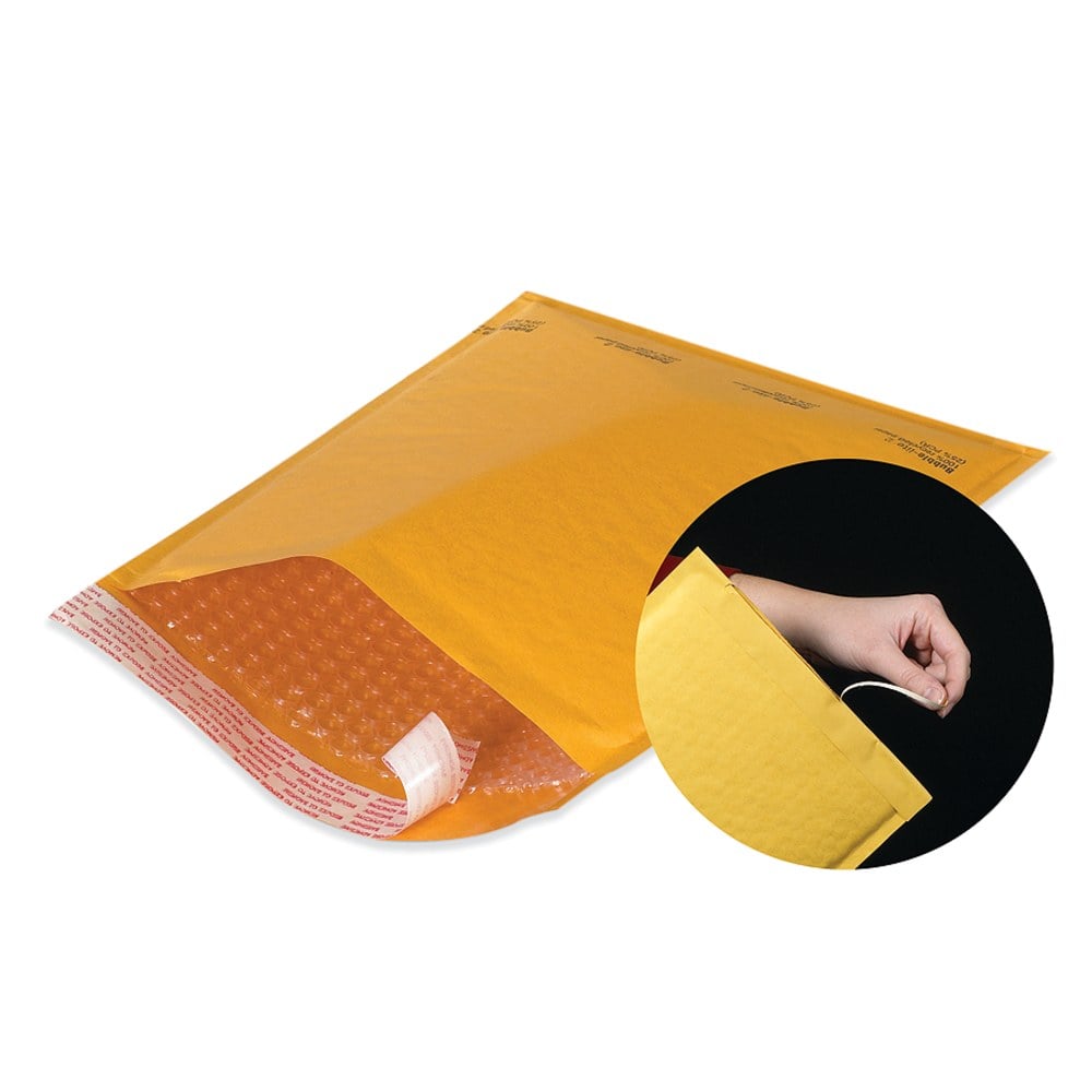 Partners Brand Kraft EZ Open Tear-Tab Bubble Mailers, #1, 7 1/4in x 12in, Pack Of 25 MPN:B854SSTT25PK