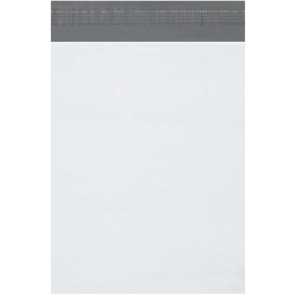 Partners Brand Expansion Poly Mailers, 10inH x 13inW x 2inD, White, Case Of 100 MPN:EPM10132