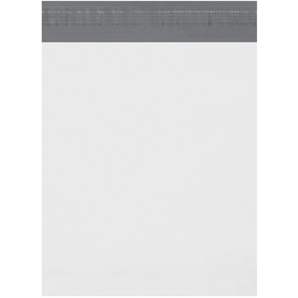 Partners Brand Expansion Poly Mailers, 11inH x 13inW x 2inD, White, Case Of 100 MPN:EPM11132