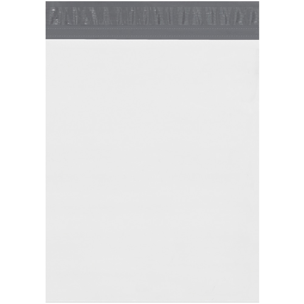 Partners Brand Expansion Poly Mailers, 13inH x 16inW x 4inD, White, Case Of 100 MPN:EPM13164