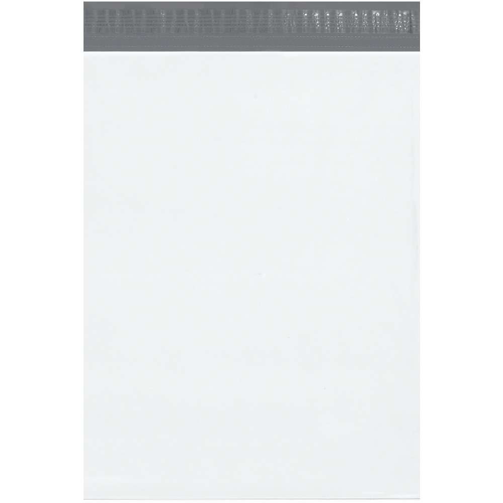 Partners Brand Expansion Poly Mailers, 15inH x 20inW x 4inD, White, Case Of 100 MPN:EPM15204