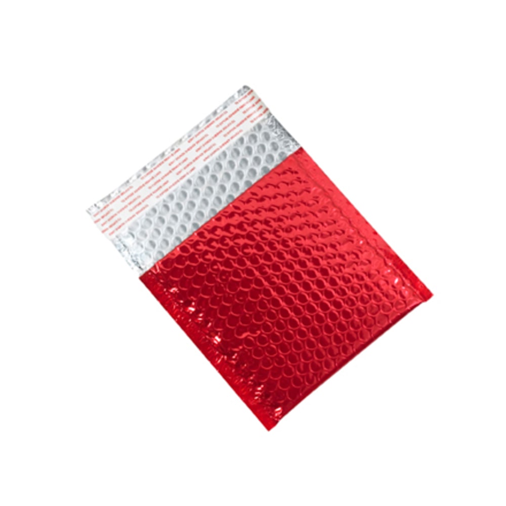 Partners Brand Red Glamour Bubble Mailers 7in x 6 3/4in, Pack of 72 MPN:GBM0706R