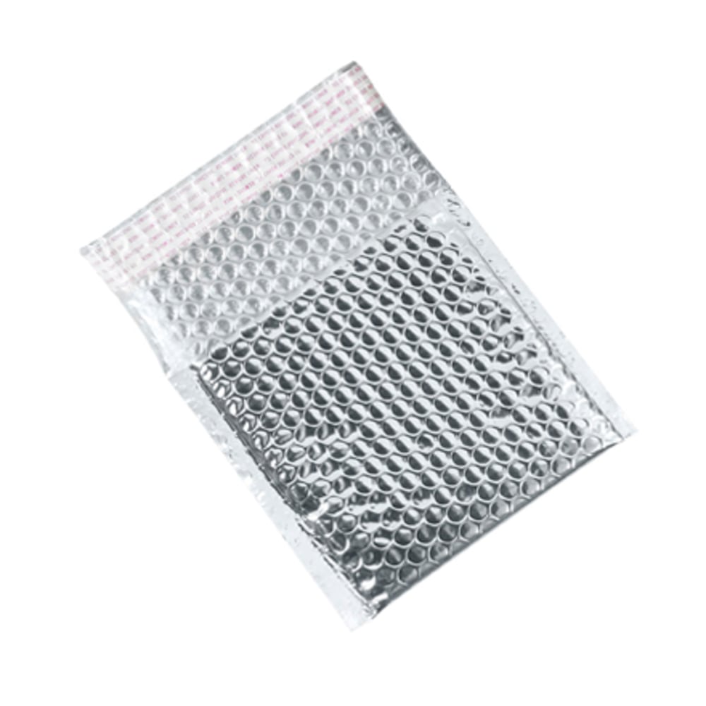 Partners Brand Silver Glamour Bubble Mailers 7in x 6 3/4in, Pack of 72 MPN:GBM0706S