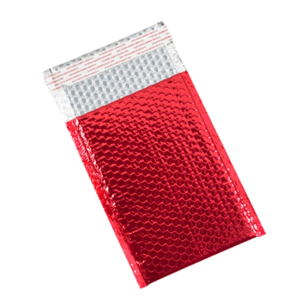 Partners Brand Red Glamour Bubble Mailers 7 1/2in x 11in, Pack of 72 MPN:GBM0711R