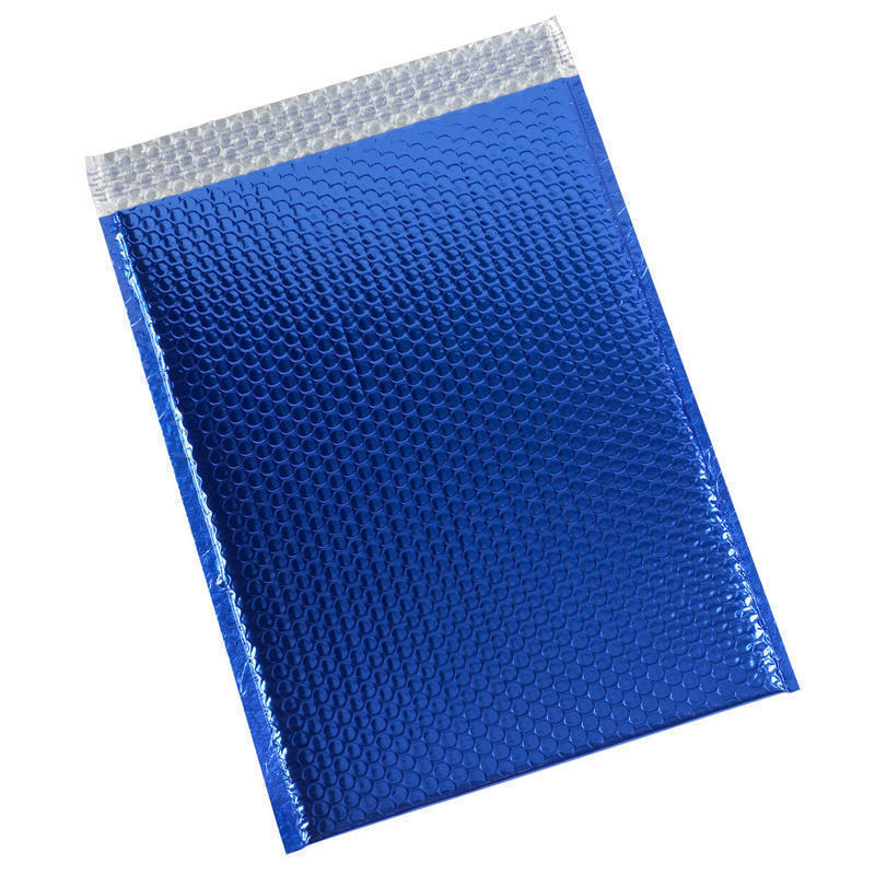 Partners Brand Blue Glamour Bubble Mailers 13in x 17 1/2in, Pack of 100 MPN:GBM1317B