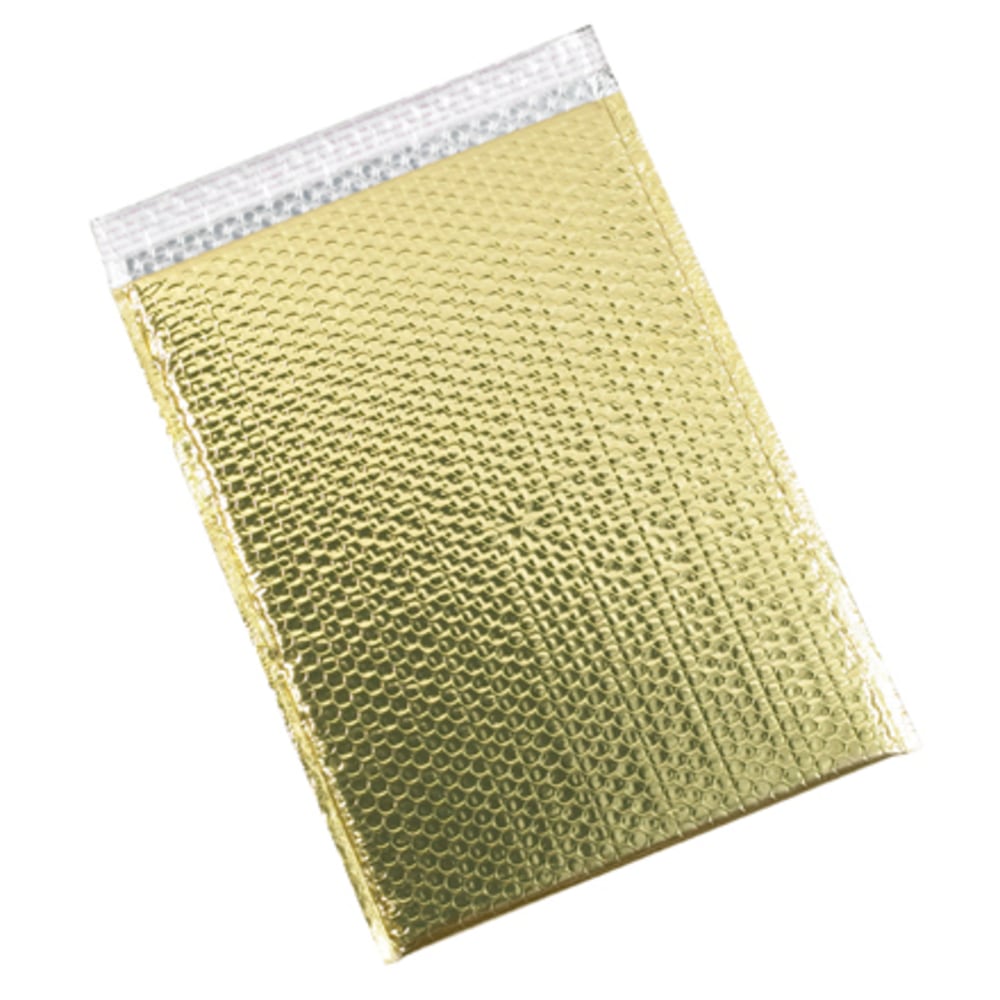 Partners Brand Gold Glamour Bubble Mailers 13in x 17 1/2in, Pack of 100 MPN:GBM1317GD
