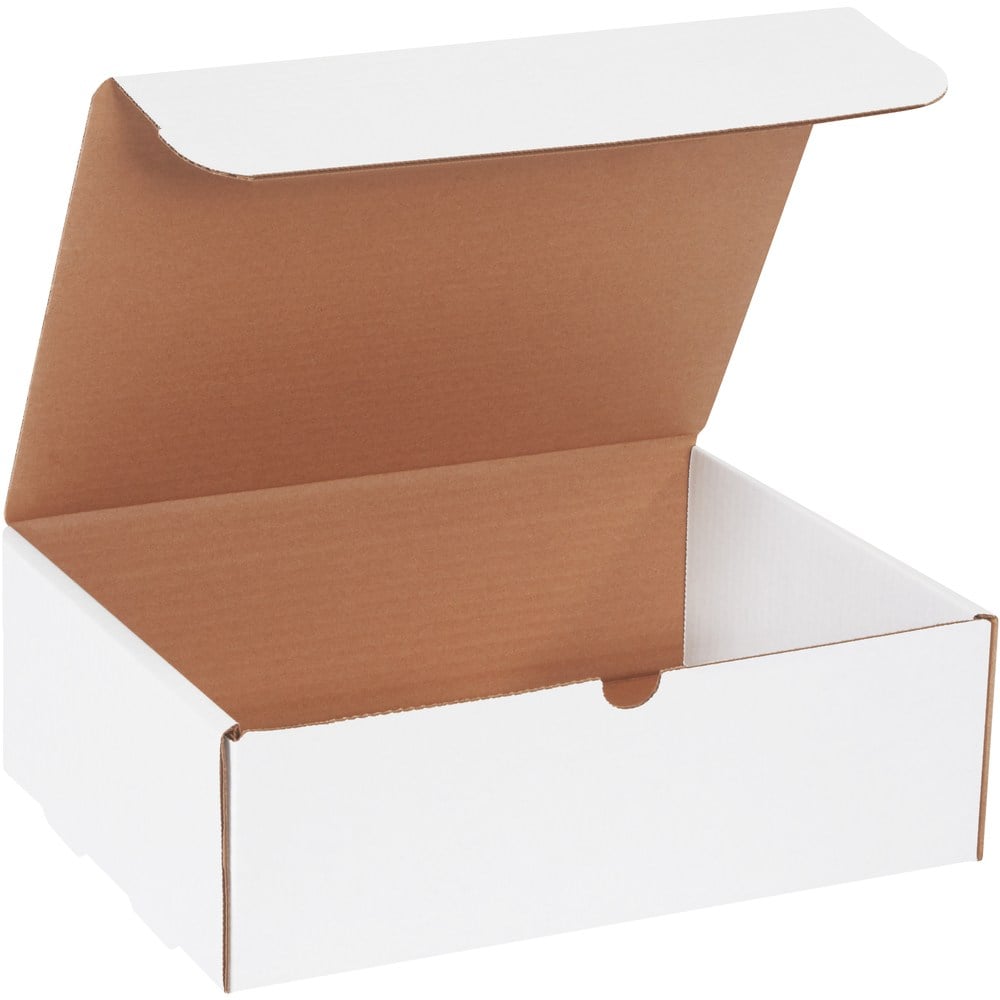 Partners Brand White Literature Mailers, 12 1/8in x 9 1/4in x 4in, Pack Of 50 MPN:M1294