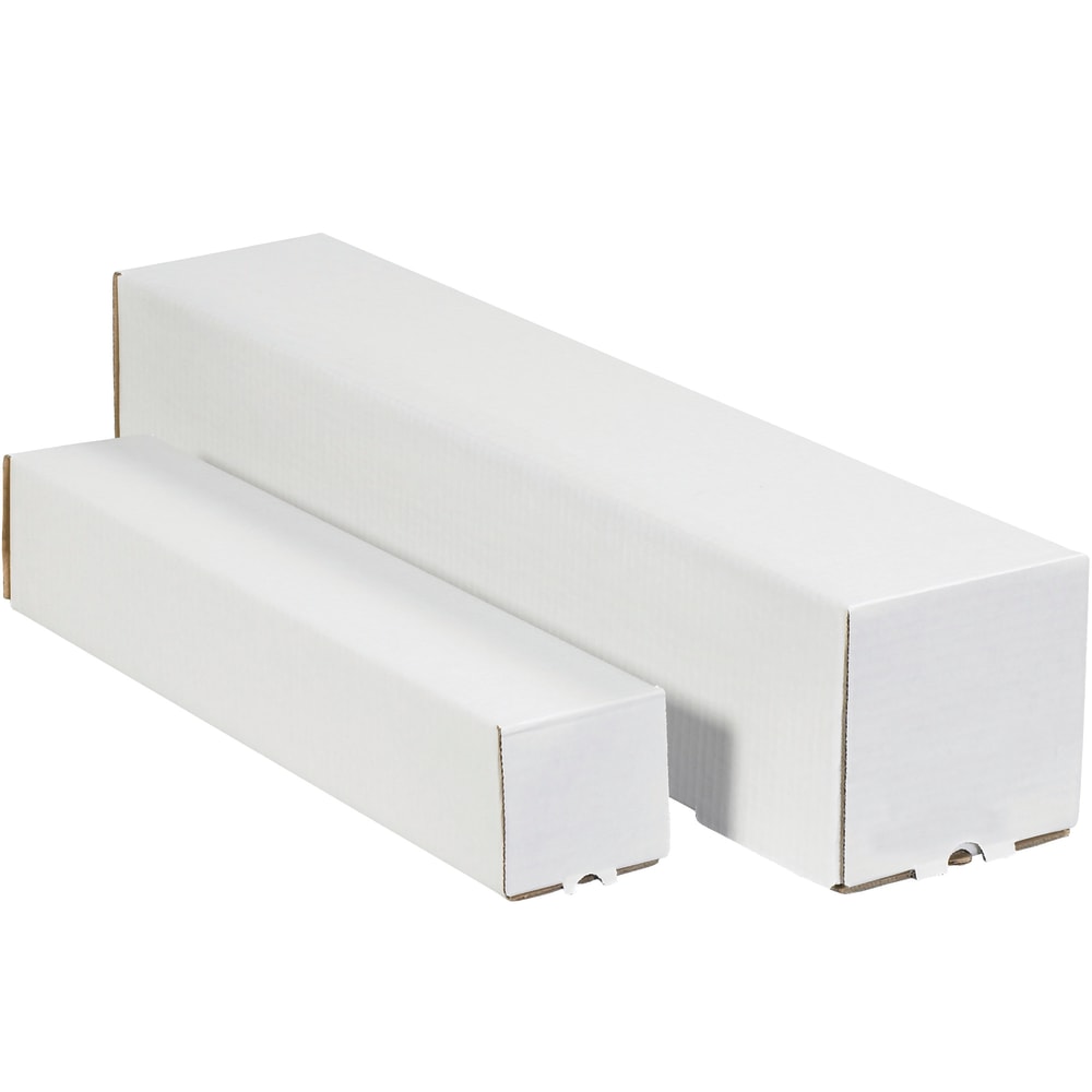 Partners Brand Square Mailing Tubes, 4inH x 4inW x 37inD, White, Pack Of 50 MPN:M4437