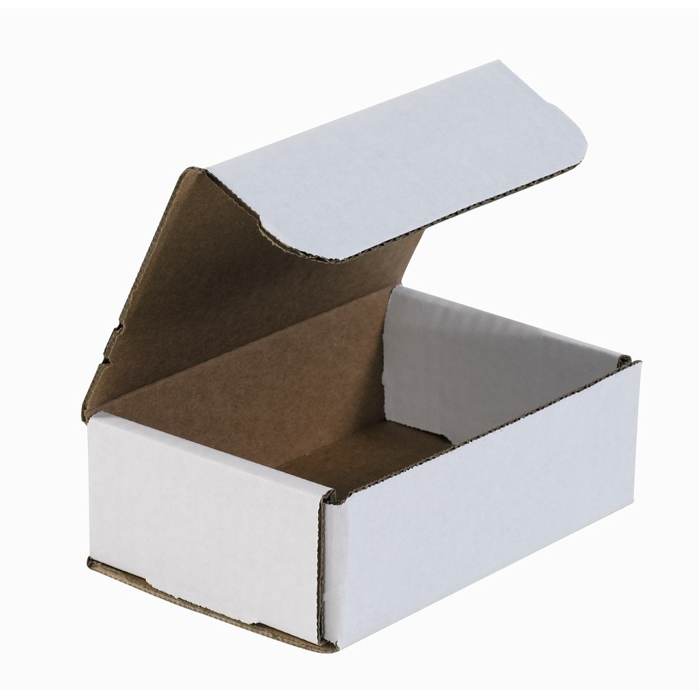 Partners Brand White Corrugated Mailers, 6in x 4in x 2in, Pack Of 50 MPN:M642