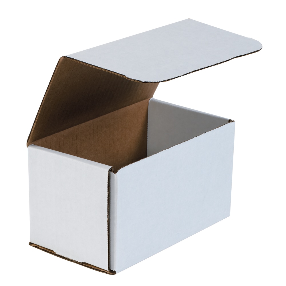 Partners Brand White Corrugated Mailers, 7in x 4in x 4in, Pack Of 50 MPN:M744