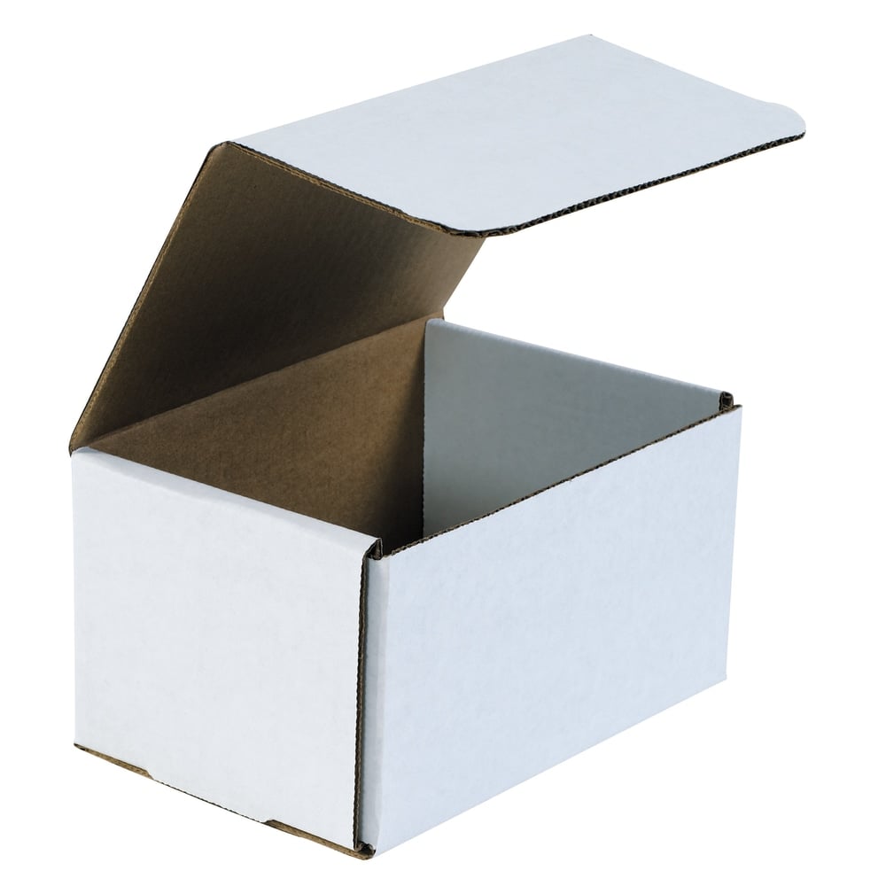 Partners Brand White Corrugated Mailers, 7in x 5in x 4in, Pack Of 50 MPN:M754