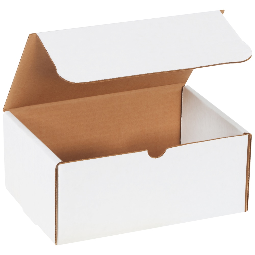 Partners Brand White Literature Mailers, 9in x 6 1/4in x 4in, Pack Of 50 MPN:M964