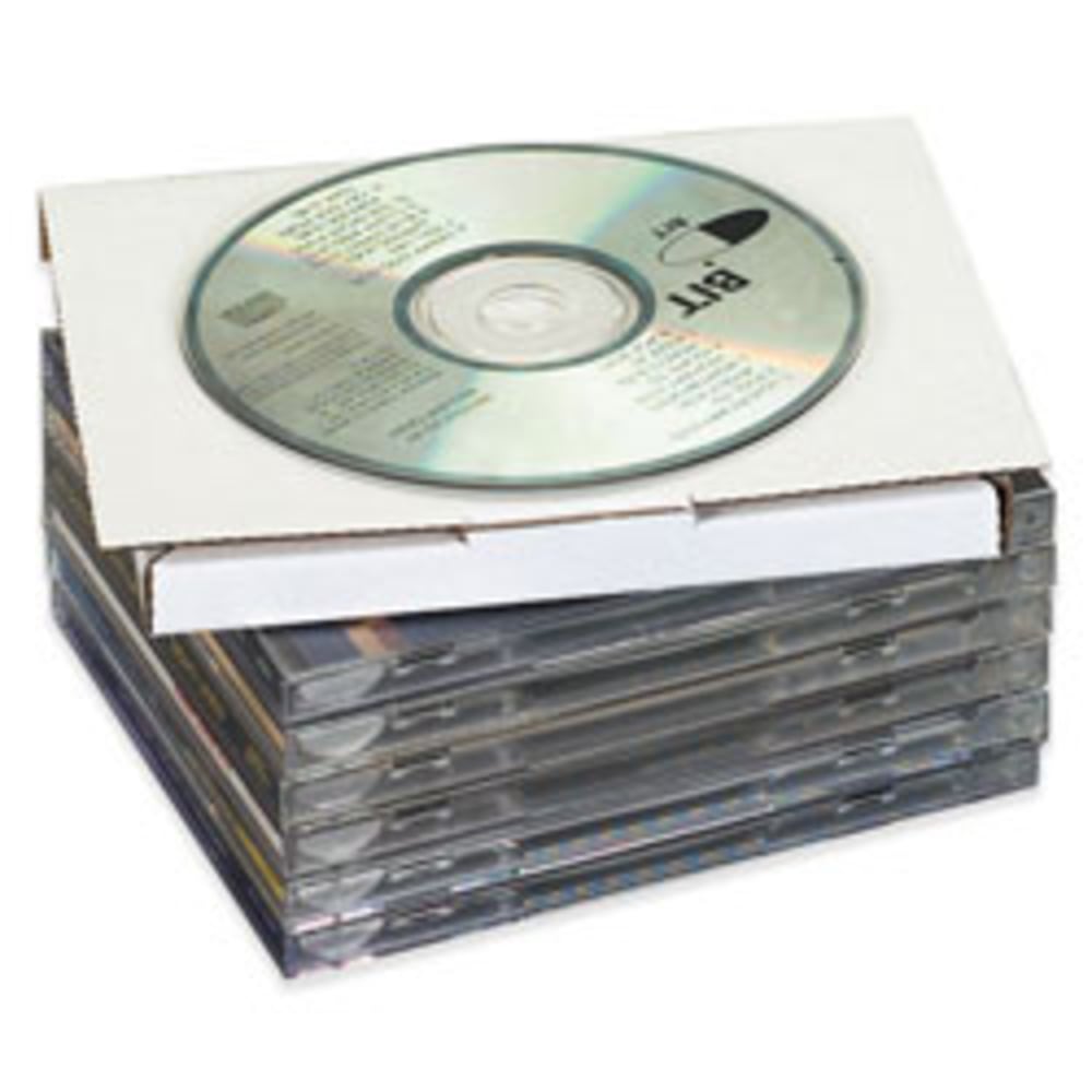 Partners Brand CD Mailers, 5 5/8in x 5in x 7/16in, Holds 1 CD, Pack Of 50 MPN:MLRCD