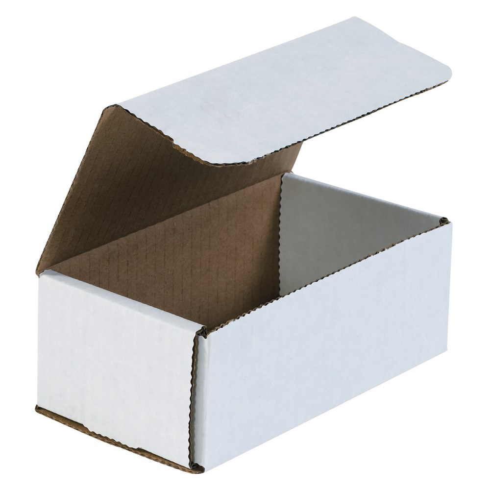 Partners Brand White Corrugated Mailers, 6 1/2in x 3 5/8in x 2 1/2in, Pack Of 50 MPN:MRX4X
