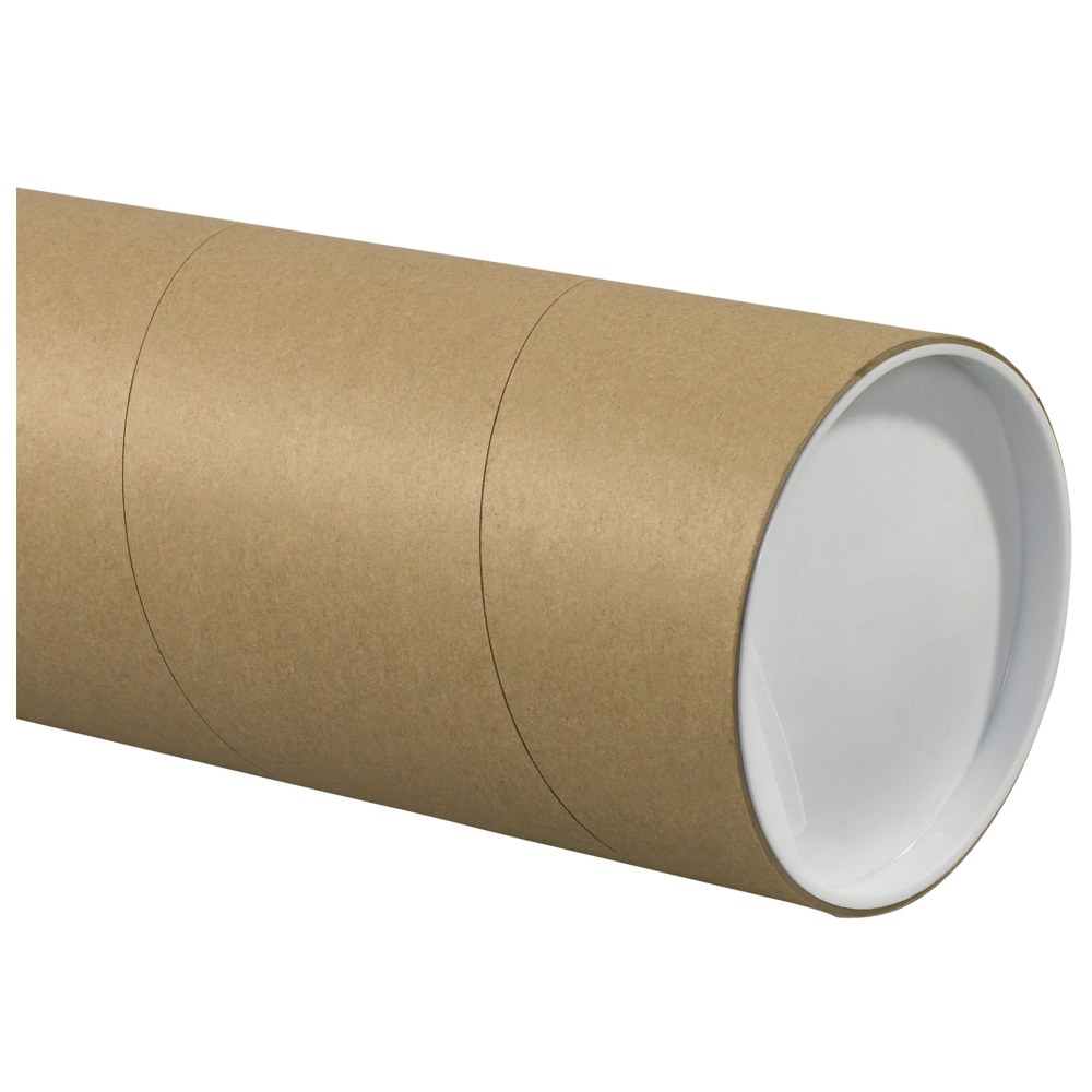 Partners Brand Jumbo Mailing Tubes, 5in x 26in, 80% Recycled, Kraft, Case Of 15 MPN:P5026KHD