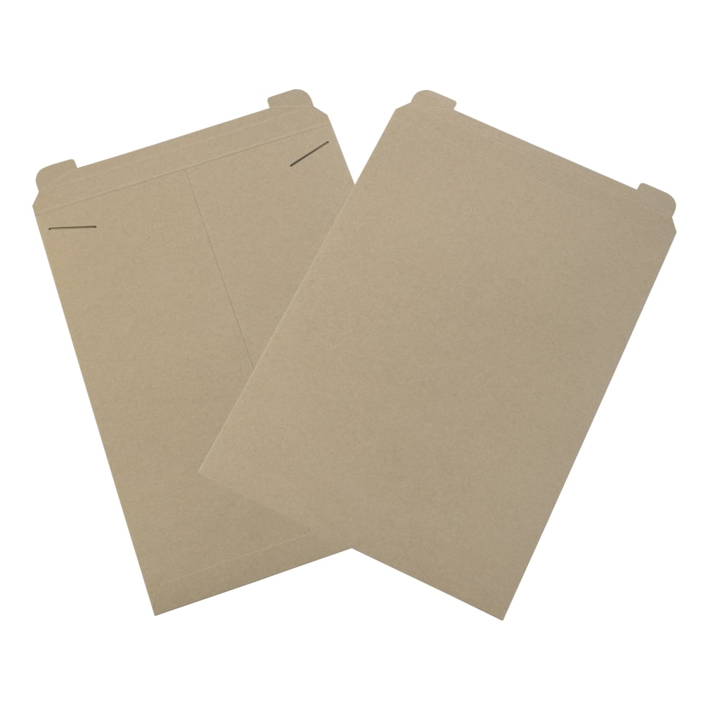 Partners Brand Kraft Flat Mailers, 18in x 24in, Kraft Brown, Box Of 50 MPN:RM11