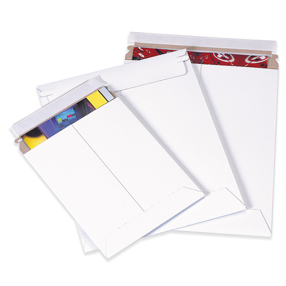 Partners Brand Self-Seal Stayflats Plus Express Pouch Mailers, 18in x 24in, White, Pack of 50 MPN:RM11PS