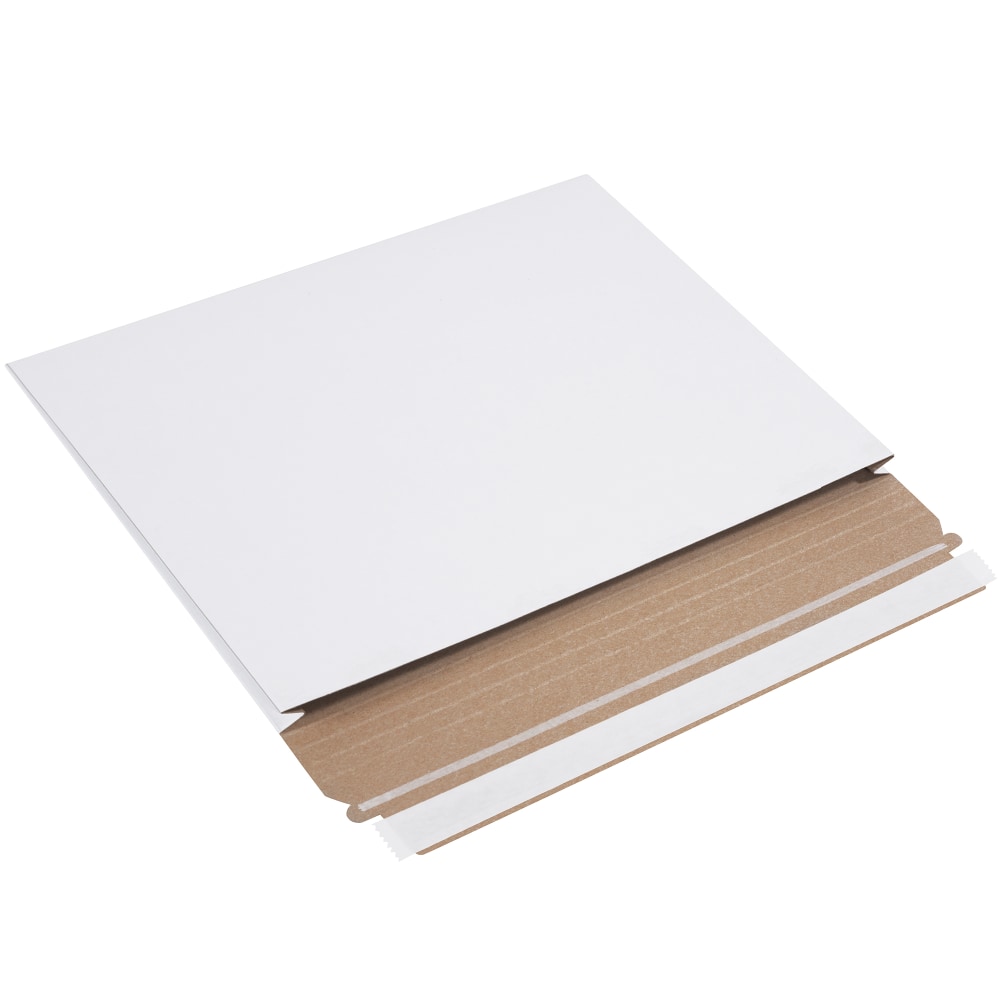 Partners Brand Stayflats Gusseted Mailers, 12 1/2in x 9 1/2in x 1in, White, Pack of 100 MPN:RM2G