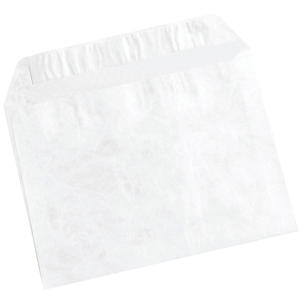 Tyvek Flat Envelopes, 9in x 12in, White, Case Of 100 MPN:TYF0912WS