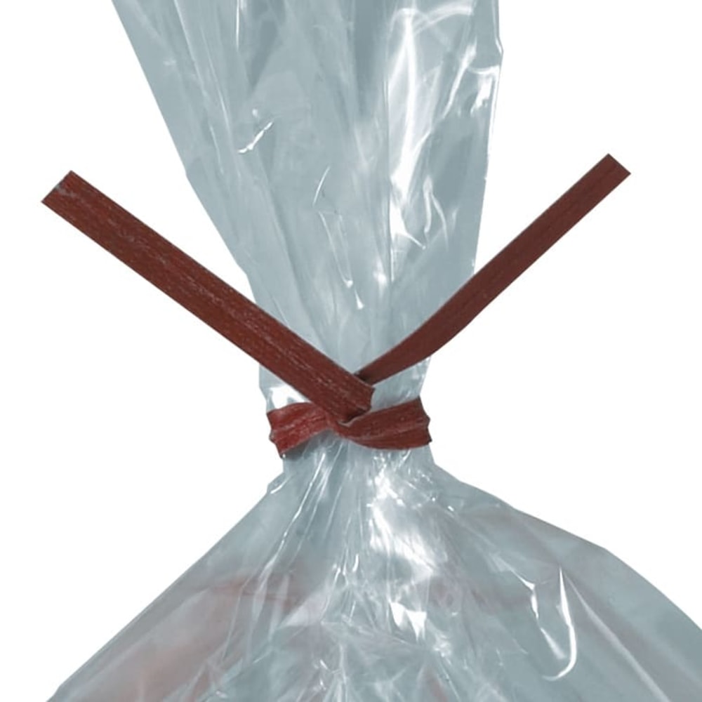 Office Depot Brand Paper Twist Ties For Poly Bags, 3/16in x 4in, Red, Case Of 2, 000 MPN:PBT4R