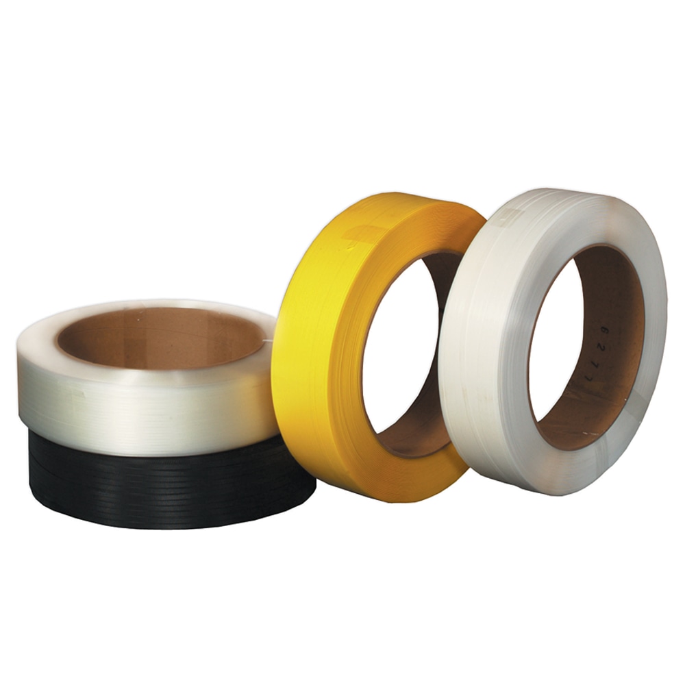 BOX Hand Grade Strapping - 0.5in Width x 9000ft Length - 0.017mil Thickness - Weather Resistant, Split Resistant - Polypropylene - Black MPN:PS1217