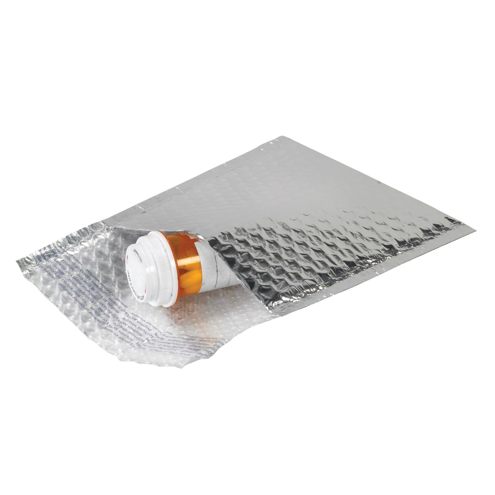 Partners Brand Cool Shield Bubble Mailers, 6in x 6 1/2in, Silver, Pack Of 100 MPN:INM665