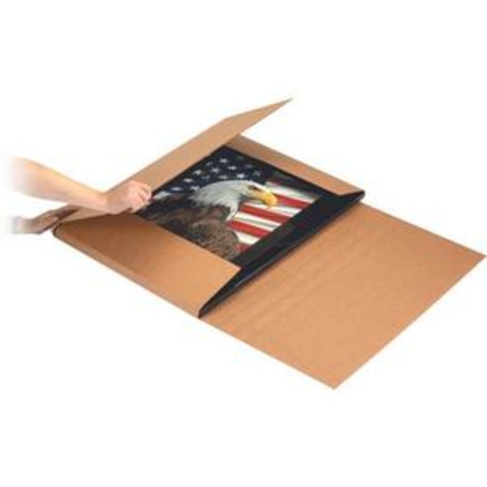 BOX Jumbo Corrugated Bookfold - Corrugated - 36in Width x 36in Length - Kraft - 20 / Pack MPN:M36366