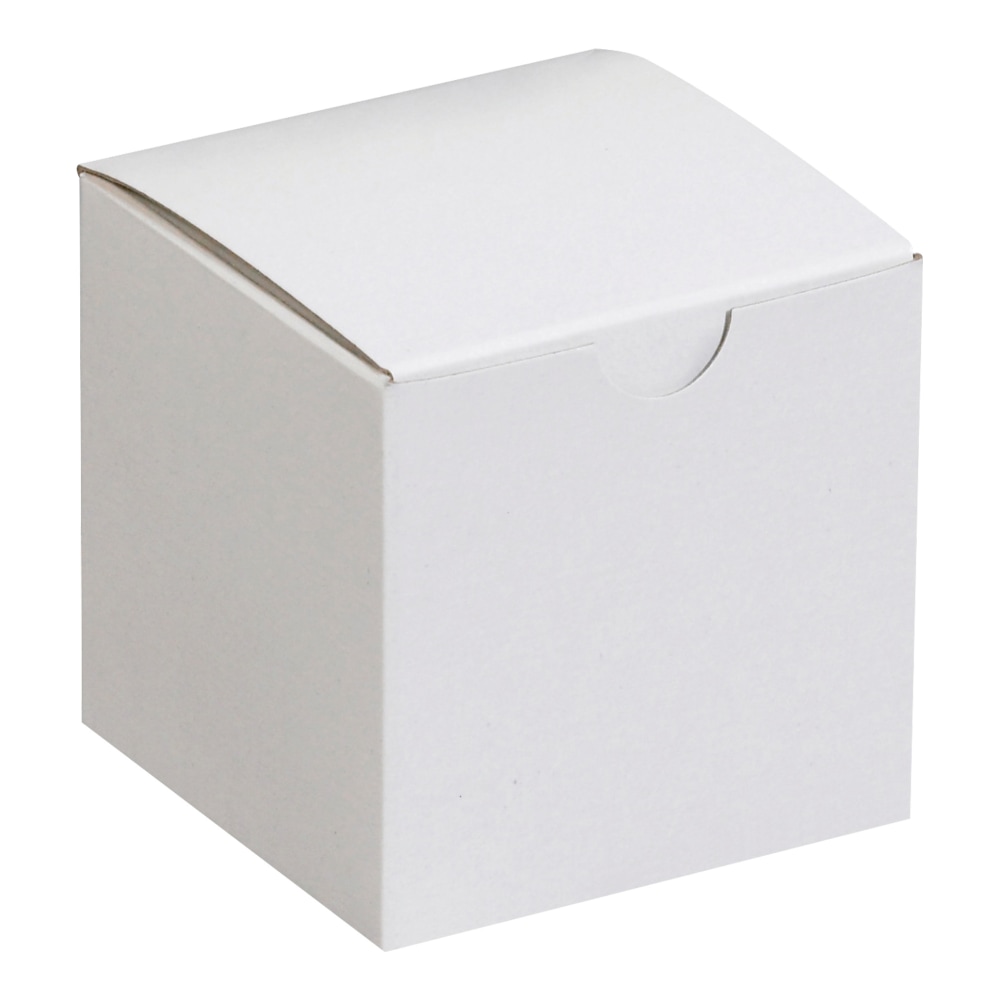 Office Depot Brand Gift Boxes, 3inL x 3inW x 3inH, 100% Recycled, White, Case Of 100 MPN:GB333