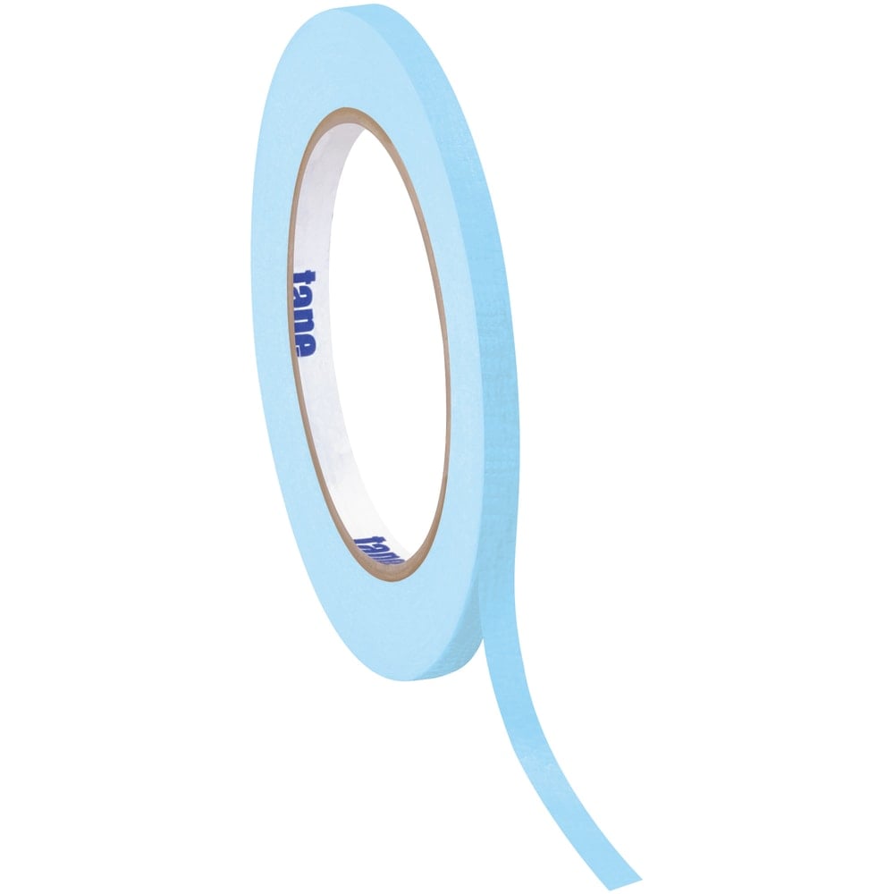 Tape Logic Color Masking Tape, 3in Core, 0.25in x 180ft, Light Blue, Case Of 12 MPN:T93100312PKH